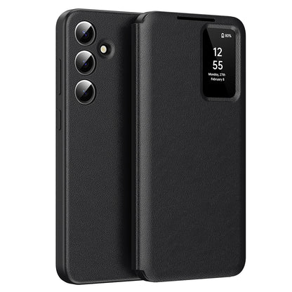 Hülle für Samsung Galaxy S25+ S936, Techsuit, SmartView, Schwarz