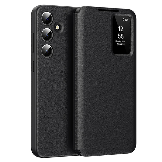 Hülle für Samsung Galaxy S25+ S936, Techsuit, SmartView, Schwarz