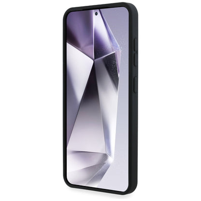 Hülle für Samsung Galaxy S25 S931, Karl Lagerfeld, Silikon mit Metalllogo, Schwarz