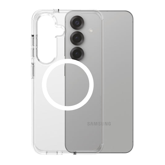 Hülle für Samsung Galaxy S25 S931, PanzerGlass, Care Urban Combat, Transparent Weiß