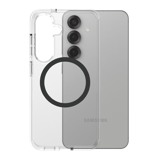 Hülle für Samsung Galaxy S25 S931, PanzerGlass, Care Urban Combat, Schwarz Transparent