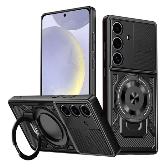 Hülle für Samsung Galaxy S25 S931 / S24 S921, Techsuit, RuggedCam, Schwarz
