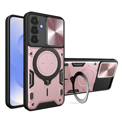 Hülle für Samsung Galaxy S25 S931, Techsuit, CamGuard Pro, Roségold
