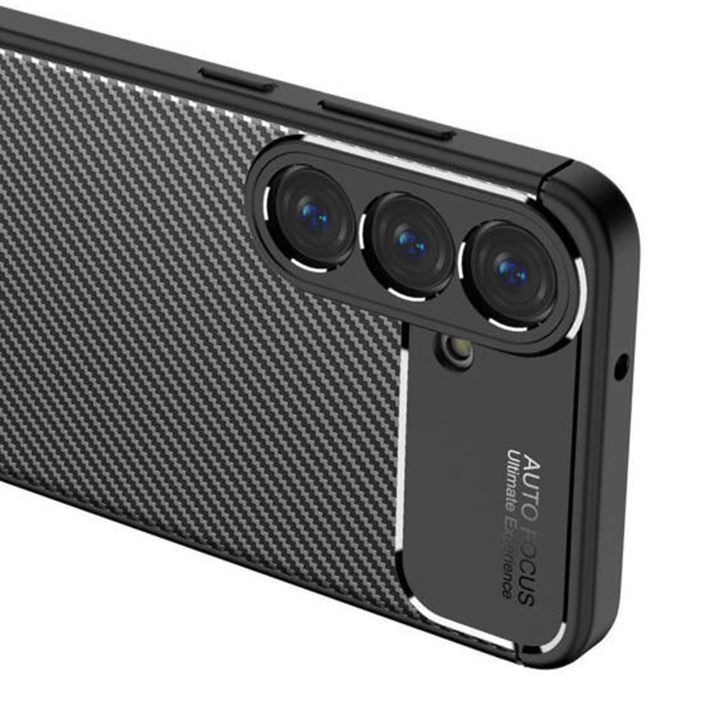 Case for Samsung Galaxy S25 S931, Techsuit, CarbonFiber, Black