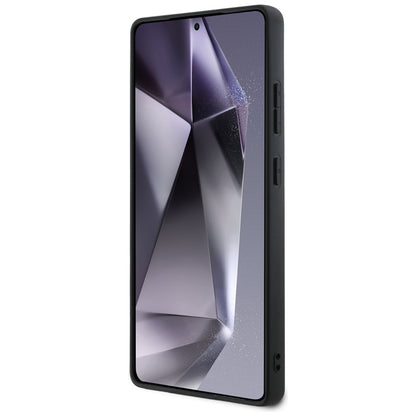 Hülle für Samsung Galaxy S25 Ultra S938, Guess, Grained Hot Stamp 4G Triangle, Schwarz