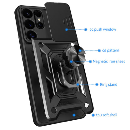 Case for Samsung Galaxy S25 Ultra S938, Techsuit, CamShield, Black