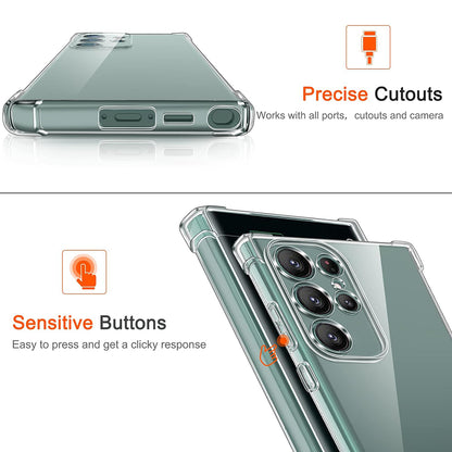 Case for Samsung Galaxy S25 Ultra S938, Techsuit, Shockproof Clear, Transparent
