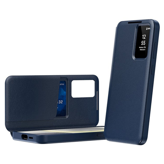Hülle für Samsung Galaxy S25 Ultra S938, Techsuit, SmartView, Blau