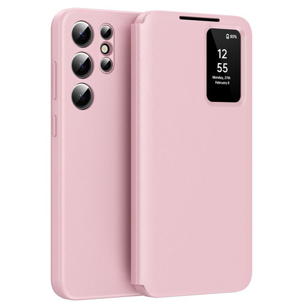 Hülle für Samsung Galaxy S25 Ultra S938, Techsuit, SmartView, Rosa