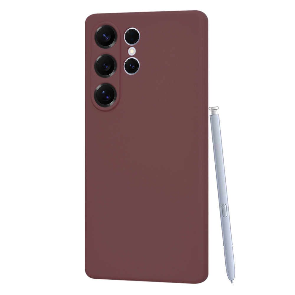 Hülle für Samsung Galaxy S25 Ultra S938, Techsuit, SoftFlex, Weinrot