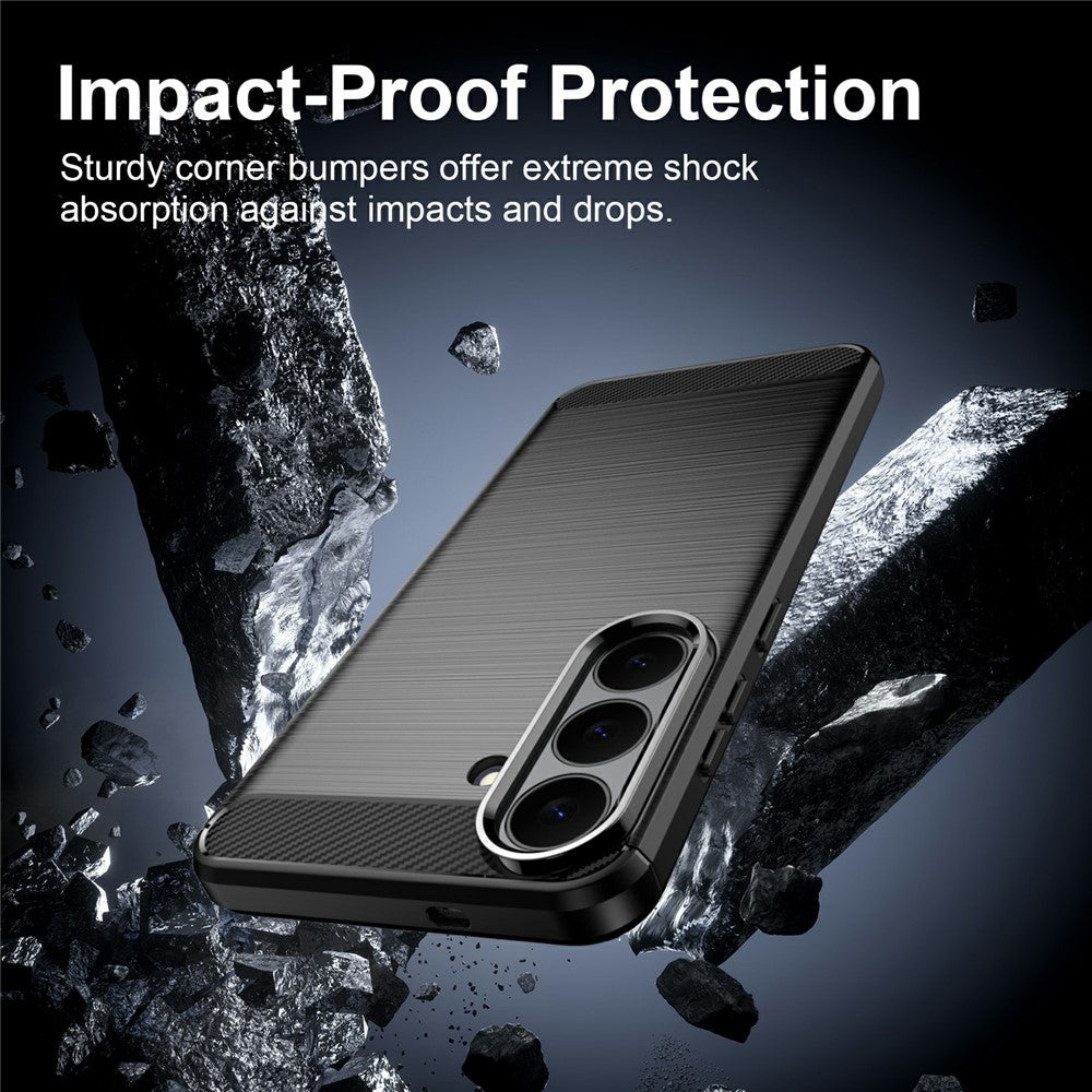 Hülle für Samsung Galaxy S26 FE / S25 FE, Techsuit, Carbon, Blau