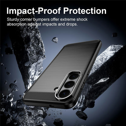 Hülle für Samsung Galaxy S26 FE / S25 FE, Techsuit, Carbon, Schwarz