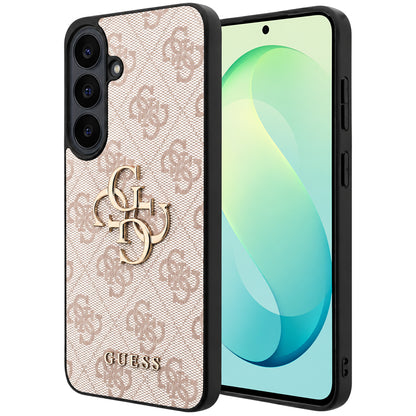 Hülle für Samsung Galaxy S26 FE S741, Guess, 4G Metall-Logo, Rosa