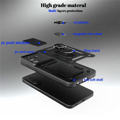 Hülle für Samsung Galaxy S26 FE S741 / S25 FE, Techsuit, CamShield, Goldfarben