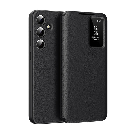 Hülle für Samsung Galaxy S26 FE, Techsuit, SmartView, Schwarz
