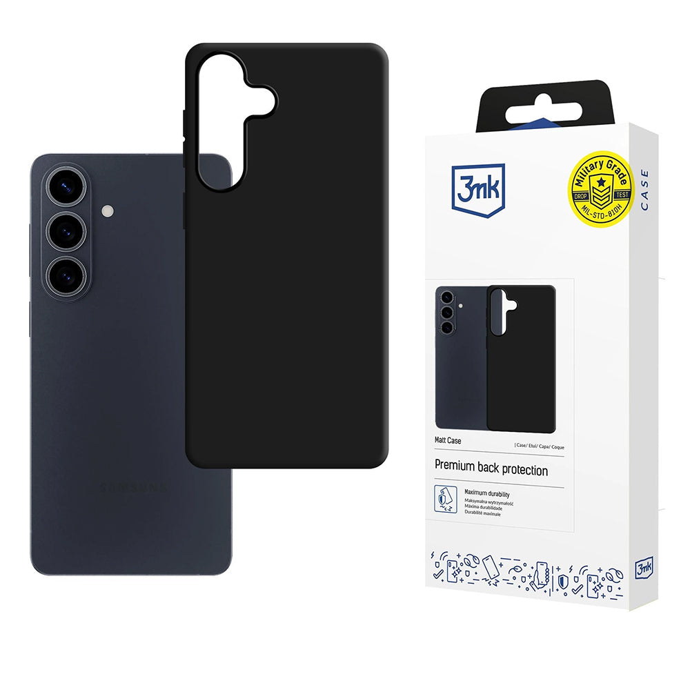 Hülle für Samsung Galaxy S26 Plus S947, 3MK, Matt Schwarz