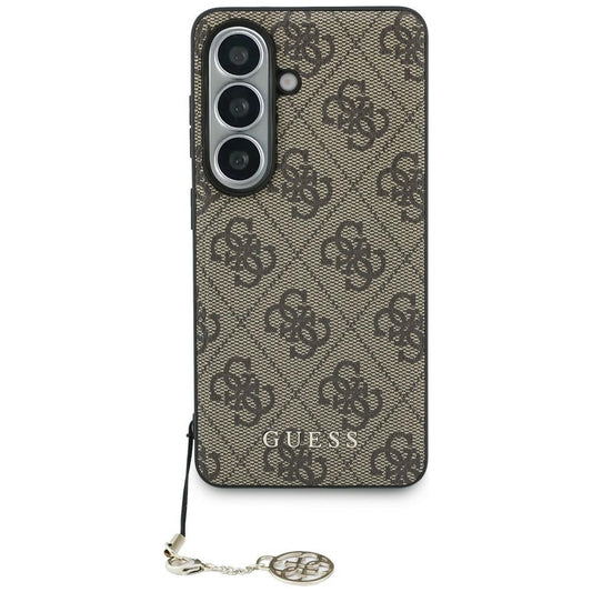 Hülle für Samsung Galaxy S26 S942, Guess, 4G Classic Logo Charm, Braun
