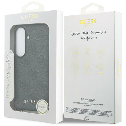Hülle für Samsung Galaxy S26 S942, Guess, 4G Classic Logo Charm, Schwarz