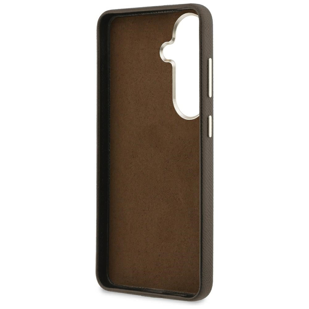 Hülle für Samsung Galaxy S26 S942, Guess, 4G Geprägtes Großes und Klassisches Logo, Braun