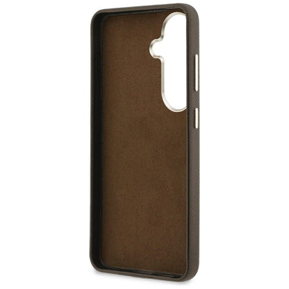 Hülle für Samsung Galaxy S26 S942, Guess, 4G Geprägtes Großes und Klassisches Logo, Braun