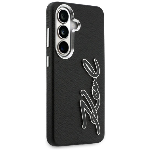 Case for Samsung Galaxy S26 S942, Karl Lagerfeld, Signature Resin Logo, Black
