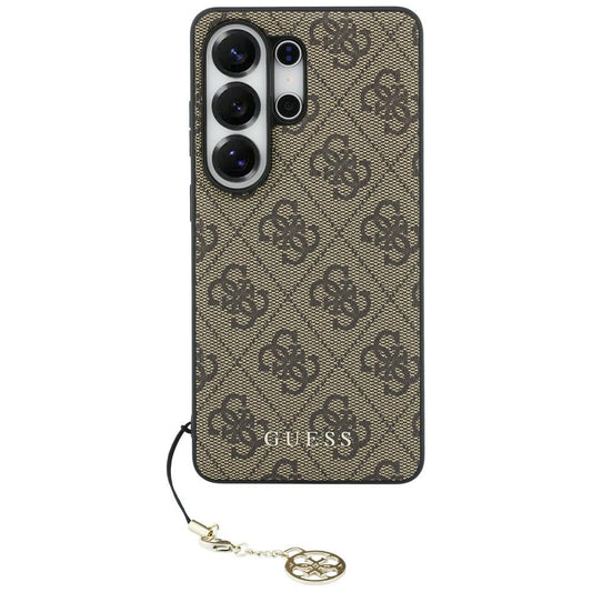 Hülle für Samsung Galaxy S26 Ultra S948, Guess, 4G Classic Logo Charm, Braun