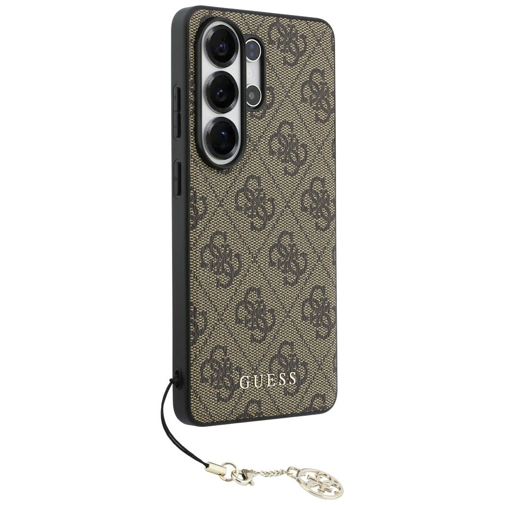 Hülle für Samsung Galaxy S26 Ultra S948, Guess, 4G Classic Logo Charm, Braun