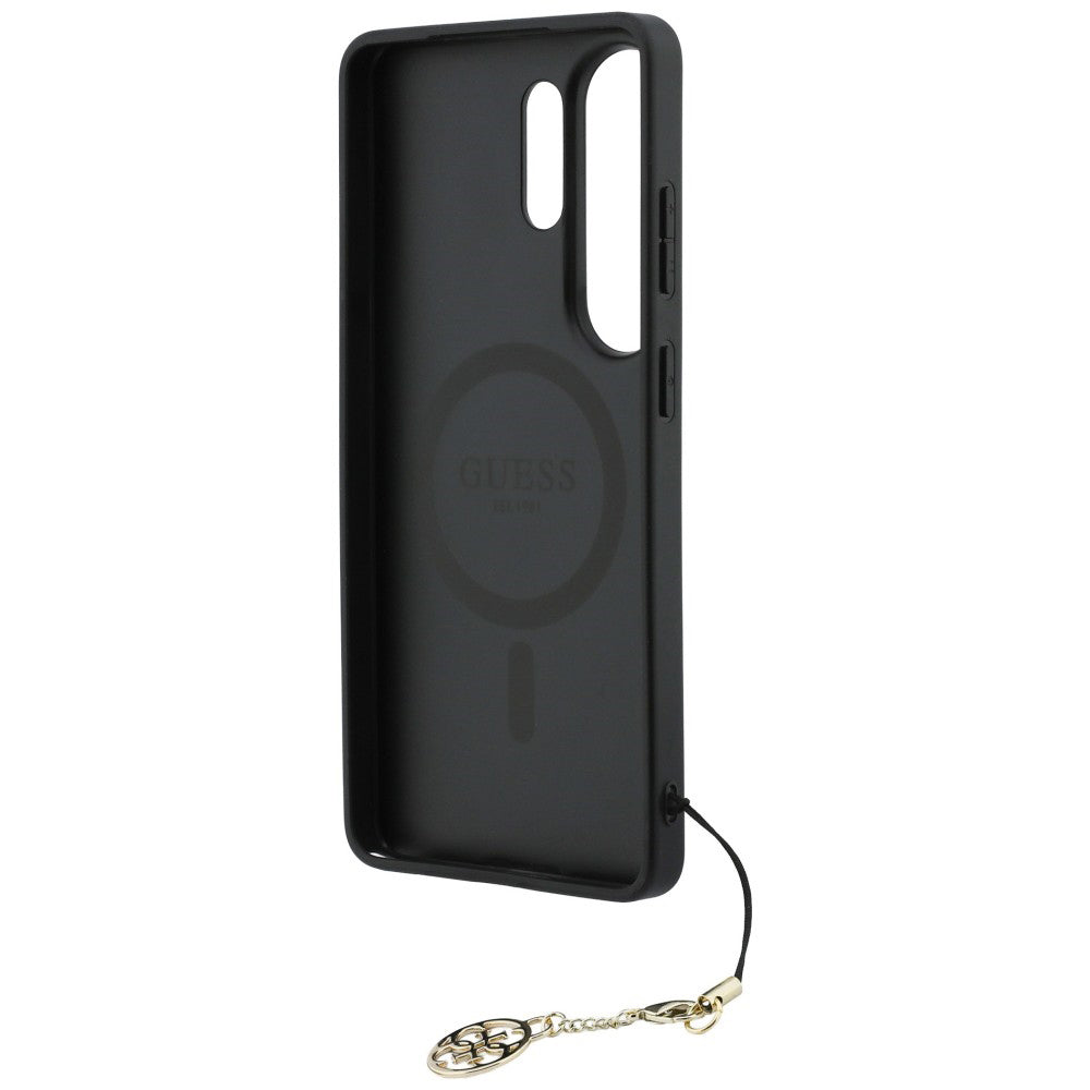 Hülle für Samsung Galaxy S26 Ultra S948, Guess, 4G Classic Logo Charm, Schwarz