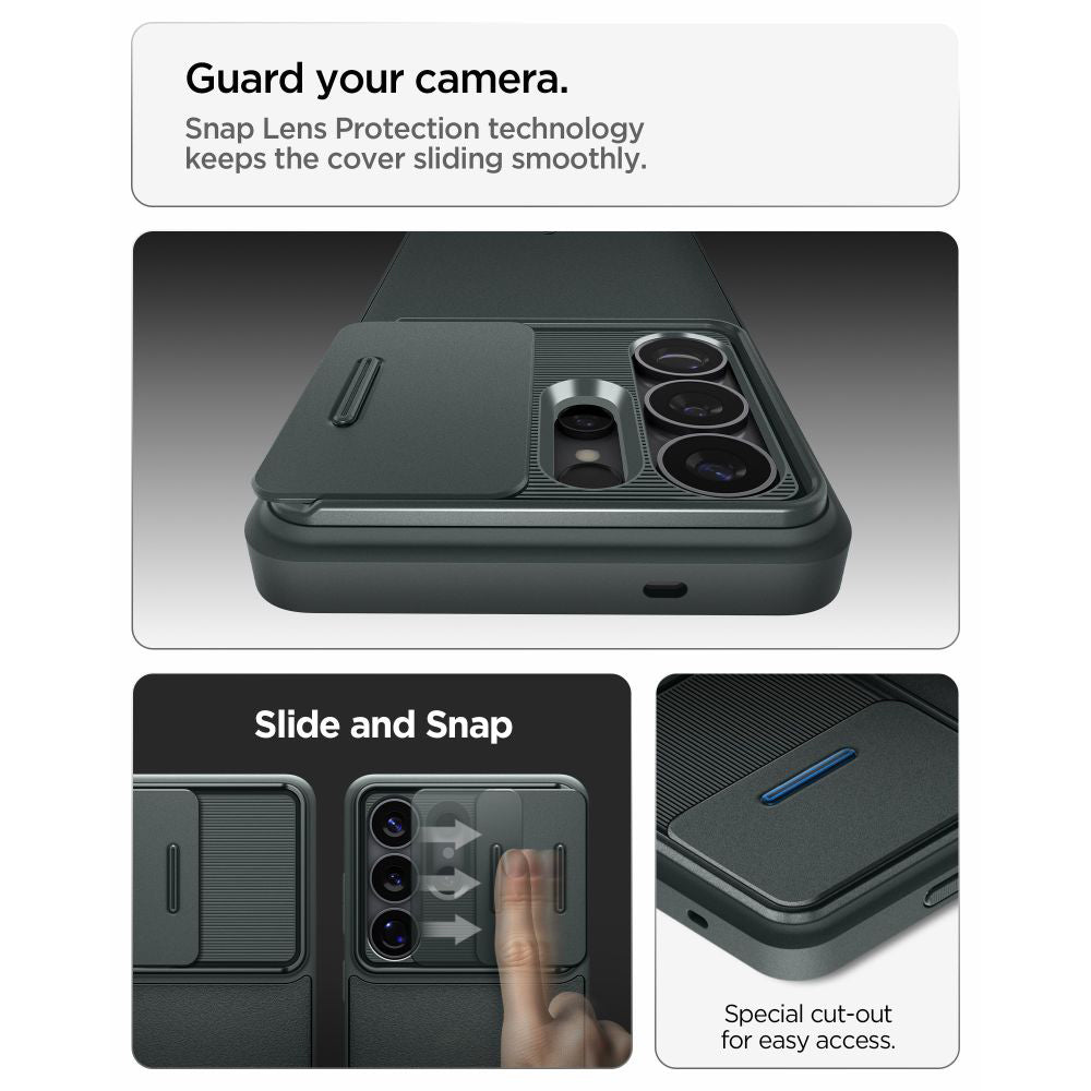 Hülle für Samsung Galaxy S26 Ultra S948, Spigen, Optik Armor, Grün ACS10688