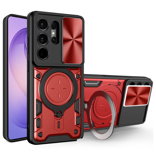 Hülle für Samsung Galaxy S26 Ultra, Techsuit, CamGuard Pro, Rot