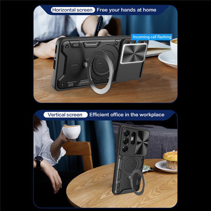 Hülle für Samsung Galaxy S26 Ultra, Techsuit, CamGuard Pro, Rot