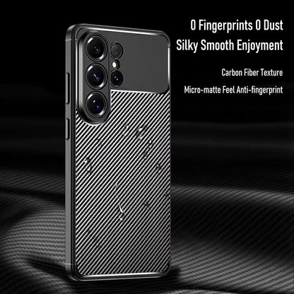 Case for Samsung Galaxy S26 Ultra S948, Techsuit, CarbonFiber, Black