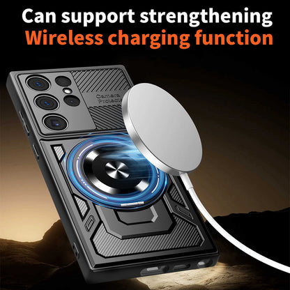 Hülle für Samsung Galaxy S26 Ultra, Techsuit, RuggedCam, Schwarz