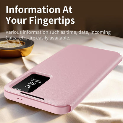 Hülle für Samsung Galaxy S26 Ultra S948, Techsuit, SmartView, Rosa