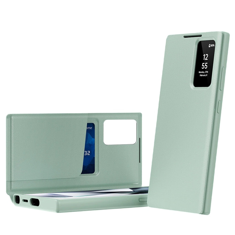 Hülle für Samsung Galaxy S26 Ultra S948, Techsuit, SmartView, Grün
