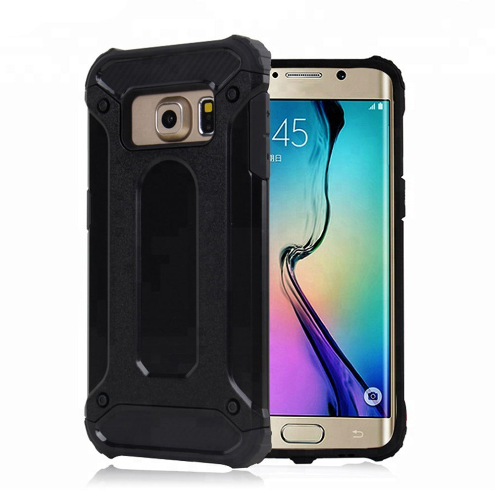 Hülle für Samsung Galaxy S6 G920, Techsuit, Hybrid Armor, Schwarz