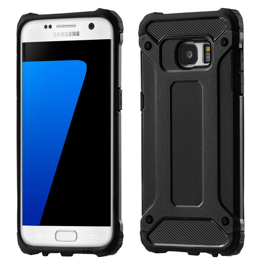 Hülle für Samsung Galaxy S7 edge G935, Techsuit, Hybrid Armor, Schwarz