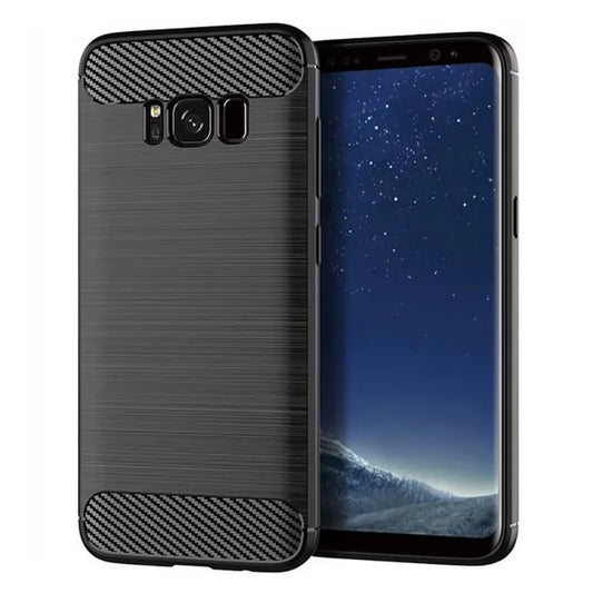 Hülle für Samsung Galaxy S8 G950, Techsuit, Carbon, Schwarz