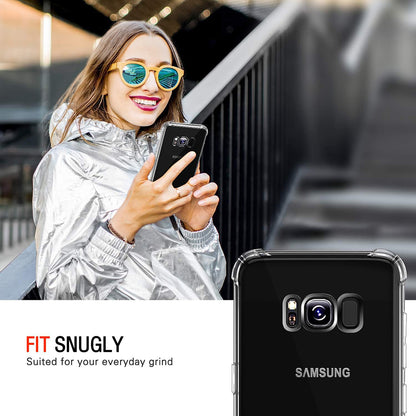 Hülle für Samsung Galaxy S8+ G955, Techsuit, stoßfest klar, transparent