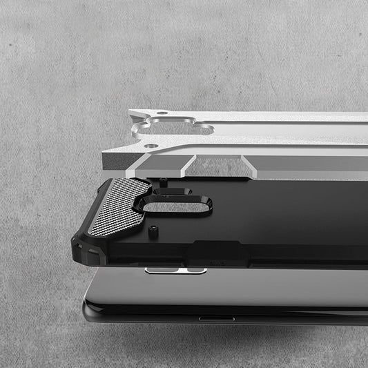 Hülle für Samsung Galaxy S9 G960, Techsuit, Hybrid Armor, Schwarz