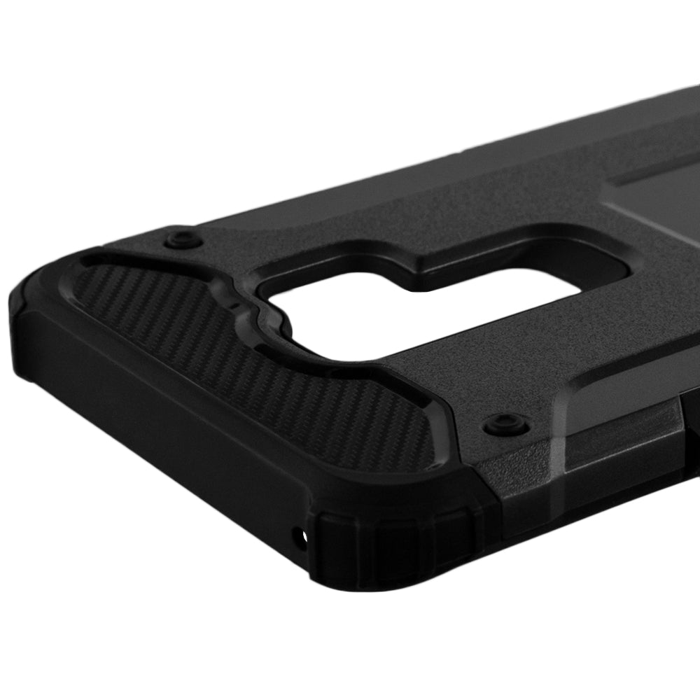 Hülle für Samsung Galaxy S9+ G965, Techsuit, Hybrid Armor, Schwarz
