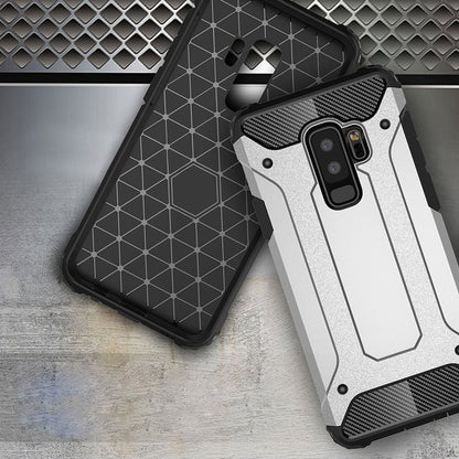 Hülle für Samsung Galaxy S9+ G965, Techsuit, Hybrid Armor, Schwarz