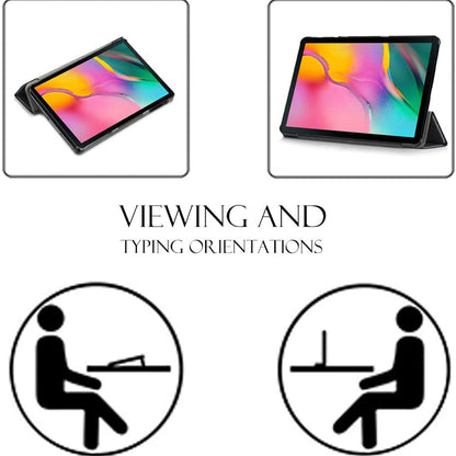 Hülle für Samsung Galaxy Tab A 10.1 (2019), Techsuit, FoldPro, Schwarz