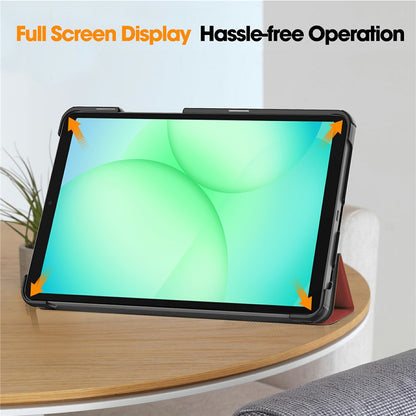 Hülle für Samsung Galaxy Tab A11 / Tab A9, Techsuit, FoldPro Neues Modell, Rot