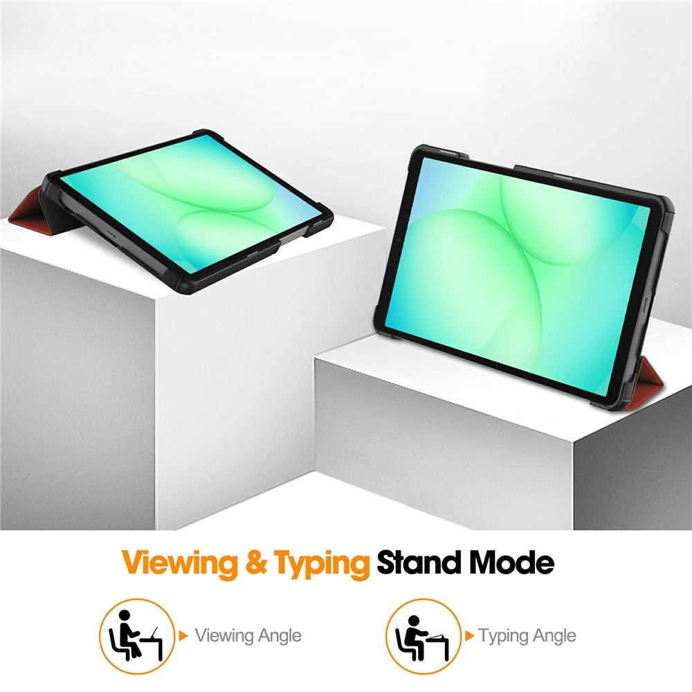 Hülle für Samsung Galaxy Tab A11 / Tab A9, Techsuit, FoldPro Neues Modell, Rot