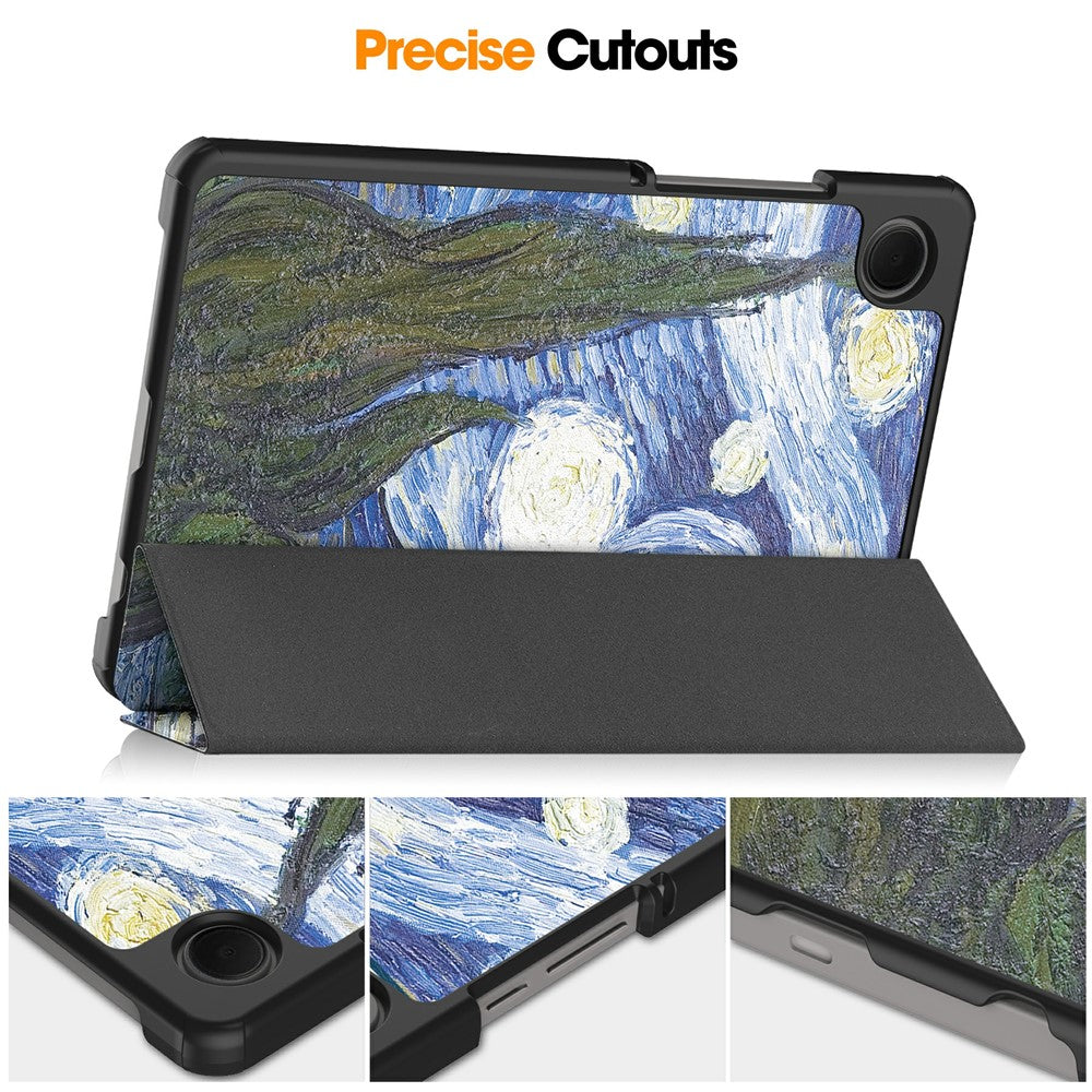 Case for Samsung Galaxy Tab A11 / Tab A9, Techsuit, FoldPro Starry Night New Model, Multicolor