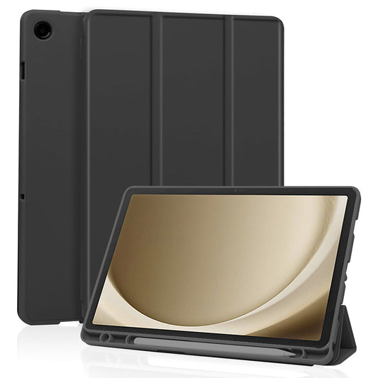 Hülle für Samsung Galaxy Tab A9+, Techsuit, Flex Trifold, Schwarz