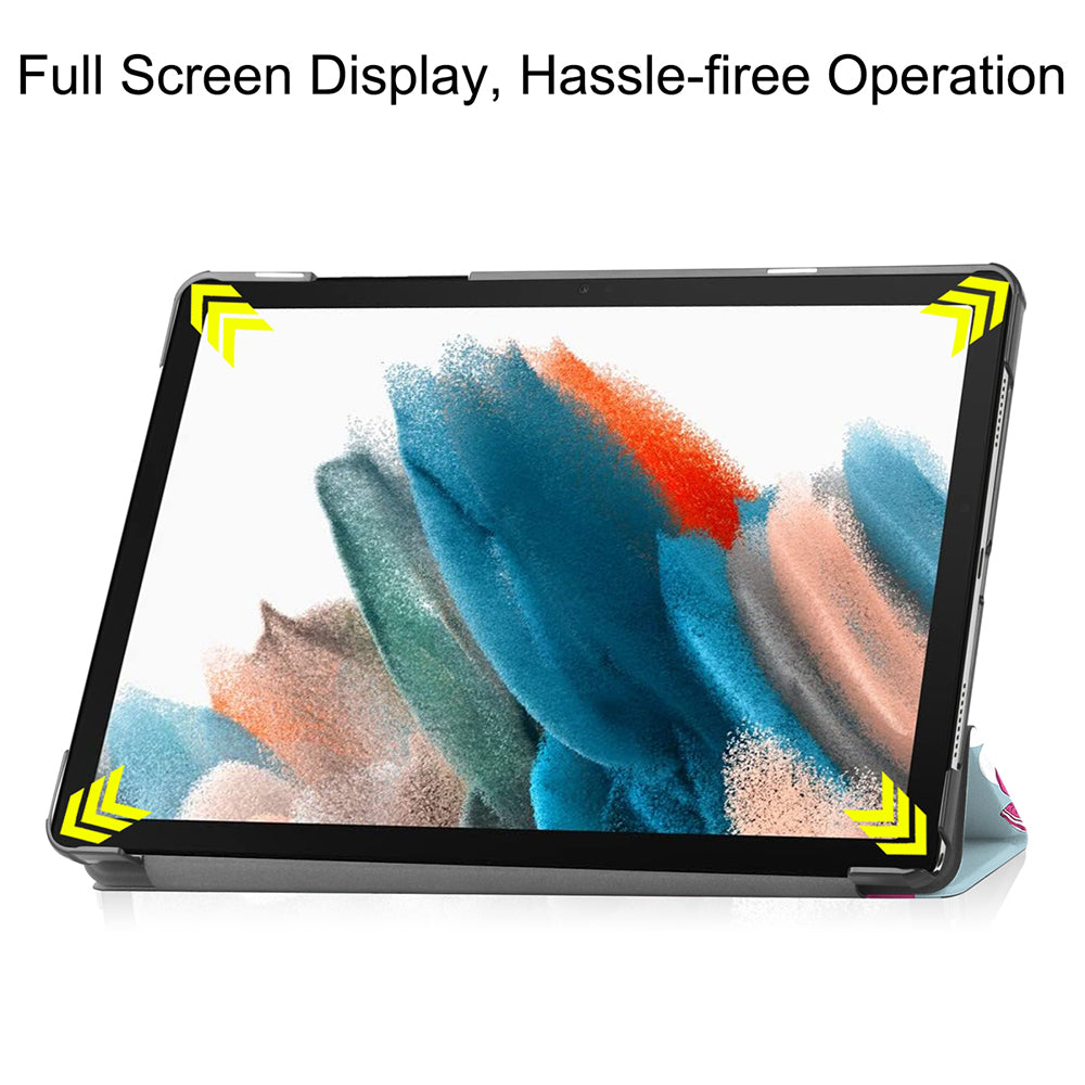 Hülle für Samsung Galaxy Tab A9+, Techsuit, FoldPro Unicorn, Mehrfarbig