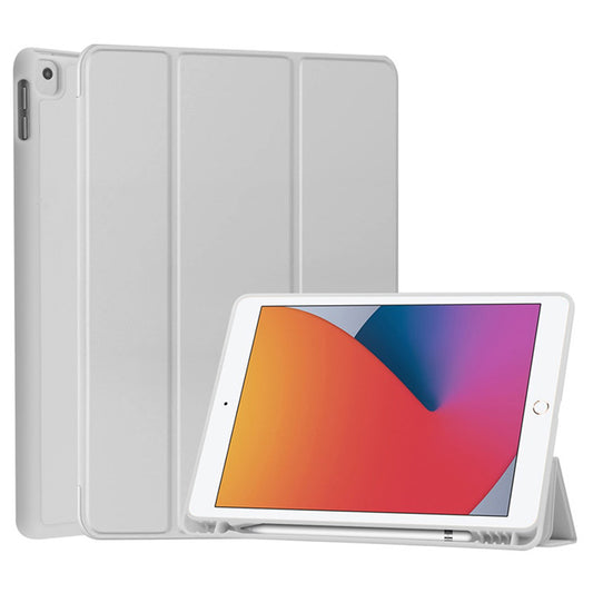 Hülle für Samsung Galaxy Tab S10 FE+, Techsuit, Flex Trifold, Grau