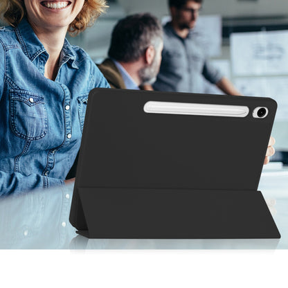 Hülle für Samsung Galaxy Tab S10 FE / Tab S9 FE / Tab S9, Techsuit, Flex Trifold, Schwarz
